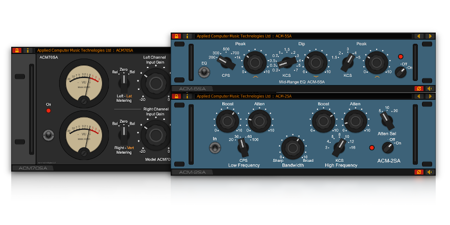 The ACMT / SA Series Plug-Ins for Linux - A versatile collection of professional VST plug-ins for Linux