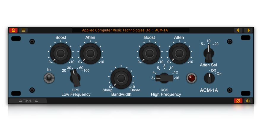 The ACM-1A Vintage Program EQ Plug-In for Windows and Linux
