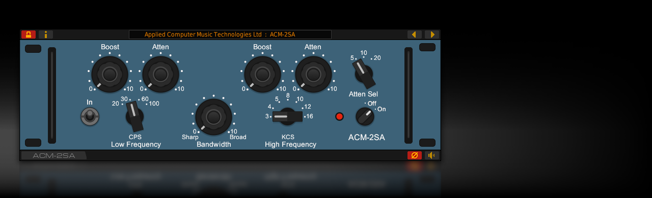 The ACM-2SA vintage program EQ plug-in for Windows and Linux