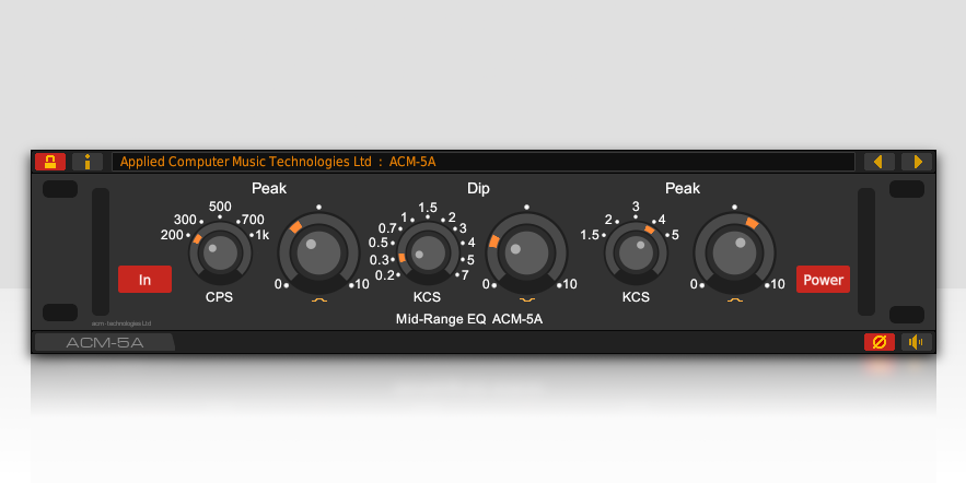 The ACM-5A mid-range EQ VST plug-in for Linux
