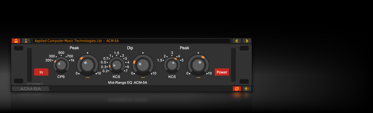 The ACM-5A vintage mid-range EQ plug-in for Linux
