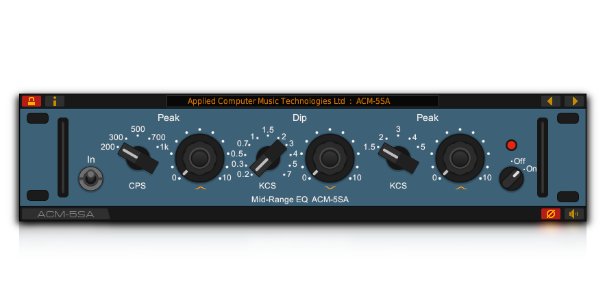 The ACM-5SA mid-range EQ VST plug-in for Windows and Linux