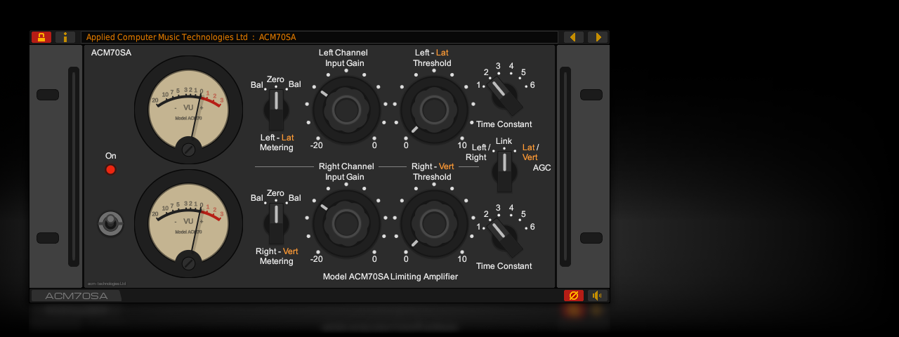 The ACM70SA vintage limiter plug-in for Linux
